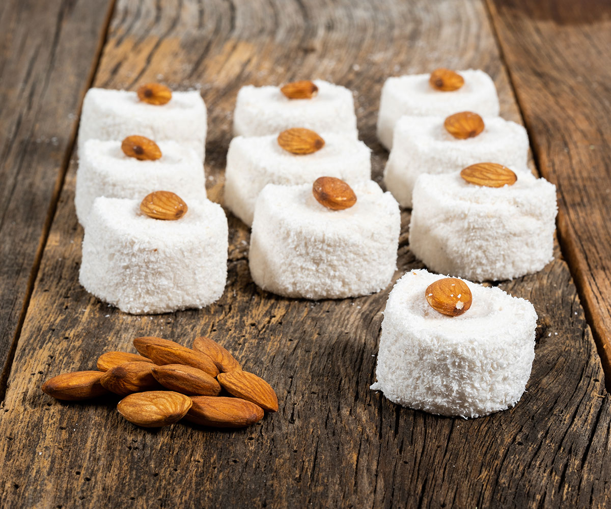 White Almond Turkish Delight